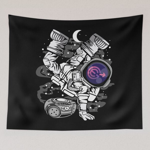 Item preview, Hiphop Astronaut Evergrow EGC Coin To The Moon Crypto Token Blockchain Cryptocurrency Wallet designed and sold by JaxonBrown.