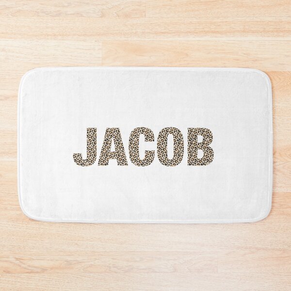 Item preview, Jacob name leopard pattern my name is Jacob gift birthday holiday anniversary Essential Inspiration Joy Mood Funny designed and sold by DesignByHeartUK.