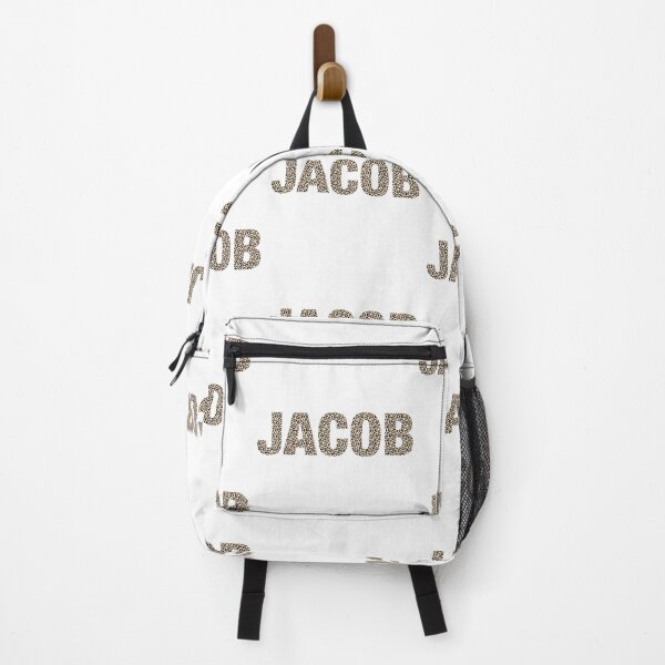 Item preview, Jacob name leopard pattern my name is Jacob gift birthday holiday anniversary Essential Inspiration Joy Mood Funny designed and sold by DesignByHeartUK.