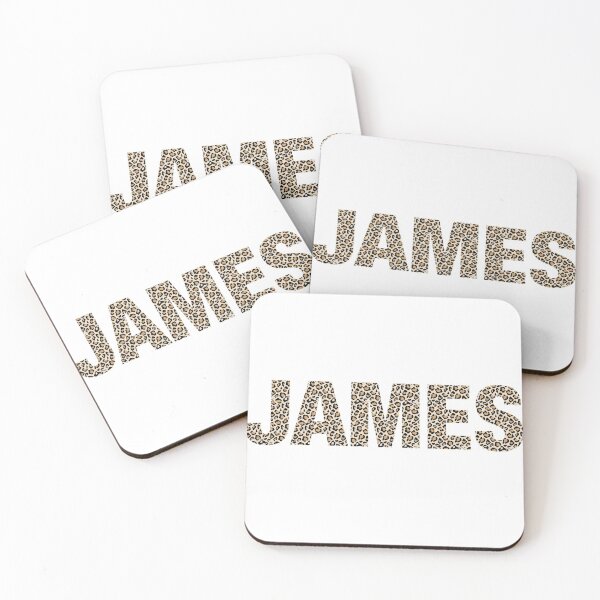 Item preview, James name leopard pattern my name is James gift birthday holiday anniversary Essential Inspiration Joy Mood Funny designed and sold by DesignByHeartUK.