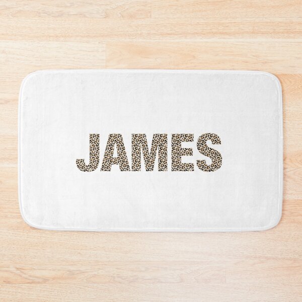 Item preview, James name leopard pattern my name is James gift birthday holiday anniversary Essential Inspiration Joy Mood Funny designed and sold by DesignByHeartUK.
