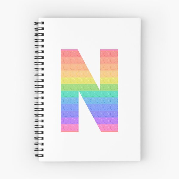 Item preview, Sensory Toy Style Rainbow Stripe - Capital Letter N - Initial N designed and sold by TheFlyingPug.