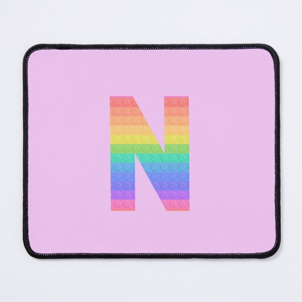 Item preview, Sensory Toy Style Rainbow Stripe - Capital Letter N - Initial N designed and sold by TheFlyingPug.