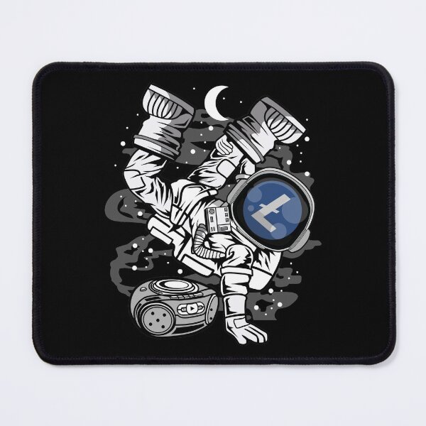 Item preview, Hiphop Astronaut LiteCoin LTC To The Moon Crypto Token Blockchain Cryptocurrency Wallet designed and sold by JaxonBrown.