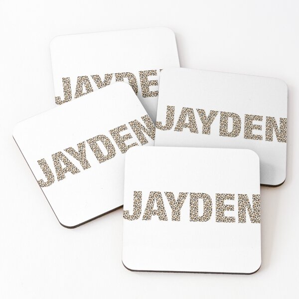 Item preview, Jayden name leopard pattern my name is Jayden gift birthday holiday anniversary Essential Inspiration Joy Mood Funny designed and sold by DesignByHeartUK.