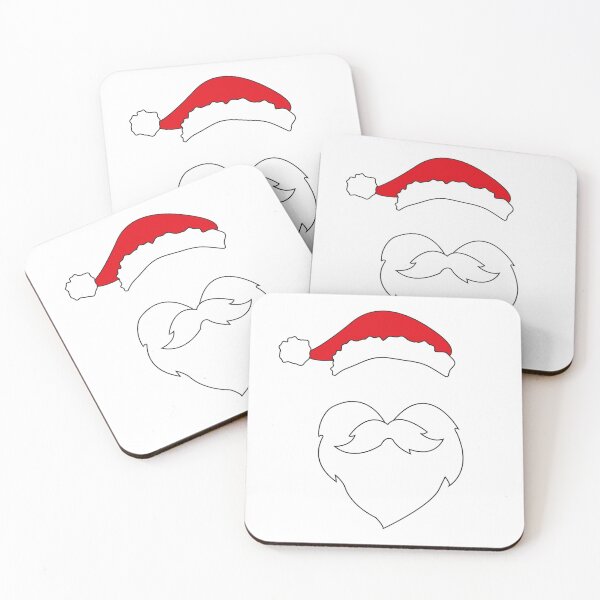 Item preview, Santa Claus hat and beard, christmas greetings designed and sold by Tanysl.