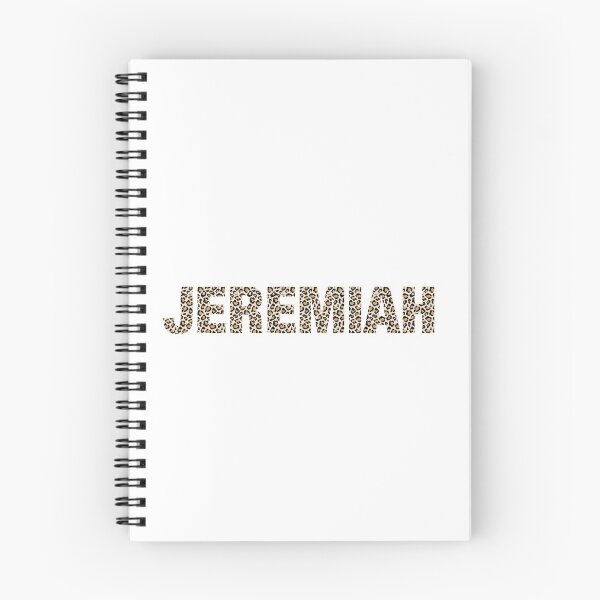 Artikelvorschau, Jeremiah name leopard pattern my name is Jeremiah gift birthday holiday anniversary Essential Inspiration Joy Mood Funny entworfen und verkauft von DesignByHeartUK.