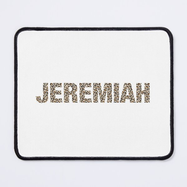Item preview, Jeremiah name leopard pattern my name is Jeremiah gift birthday holiday anniversary Essential Inspiration Joy Mood Funny designed and sold by DesignByHeartUK.