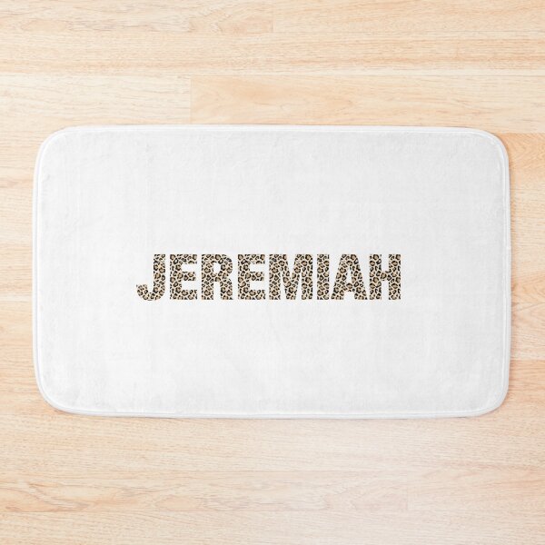 Item preview, Jeremiah name leopard pattern my name is Jeremiah gift birthday holiday anniversary Essential Inspiration Joy Mood Funny designed and sold by DesignByHeartUK.