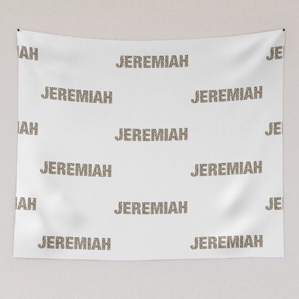Item preview, Jeremiah name leopard pattern my name is Jeremiah gift birthday holiday anniversary Essential Inspiration Joy Mood Funny designed and sold by DesignByHeartUK.