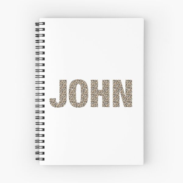 Item preview, John name leopard pattern my name is John gift birthday holiday anniversary Essential Inspiration Joy Mood Funny designed and sold by DesignByHeartUK.
