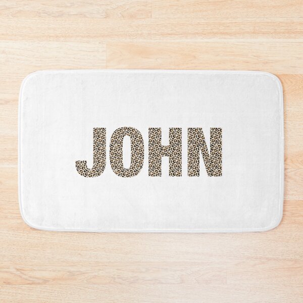 Item preview, John name leopard pattern my name is John gift birthday holiday anniversary Essential Inspiration Joy Mood Funny designed and sold by DesignByHeartUK.
