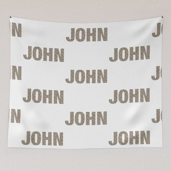 Item preview, John name leopard pattern my name is John gift birthday holiday anniversary Essential Inspiration Joy Mood Funny designed and sold by DesignByHeartUK.