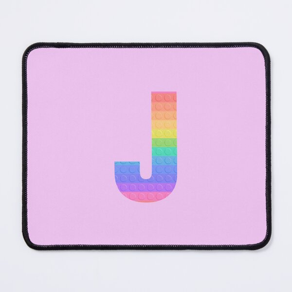 Item preview, Sensory Toy Style Rainbow Stripe - Capital Letter J - Initial J designed and sold by TheFlyingPug.