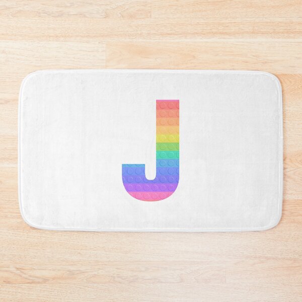 Item preview, Sensory Toy Style Rainbow Stripe - Capital Letter J - Initial J designed and sold by TheFlyingPug.