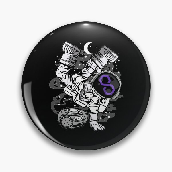 Item preview, Hiphop Astronaut Polygon Matic Coin To The Moon Crypto Token Blockchain Cryptocurrency Wallet designed and sold by JaxonBrown.