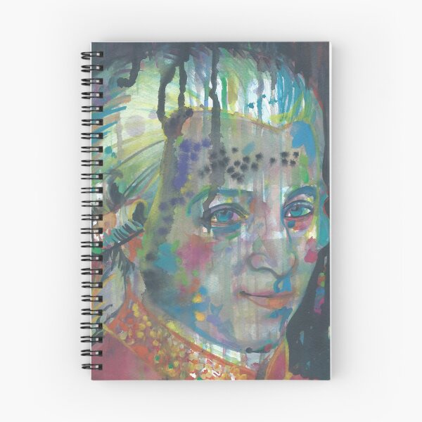 Item preview, WOLFGANG AMADEUS MOZART watercolor portrait .5 designed and sold by lautir.
