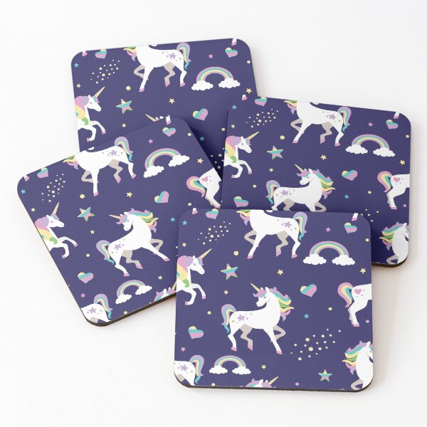 Item preview, Unicorns, stars, hearts, rainbows and clouds designed and sold by CatheriLove.