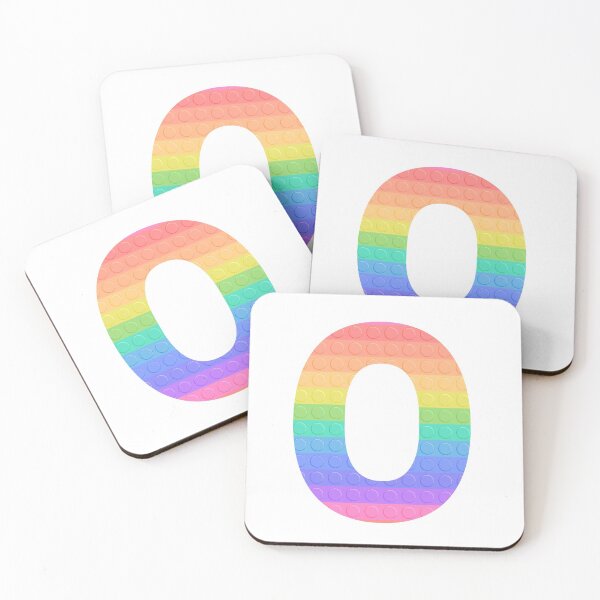 Item preview, Sensory Toy Style Rainbow Stripe - Capital Letter O - Initial O designed and sold by TheFlyingPug.