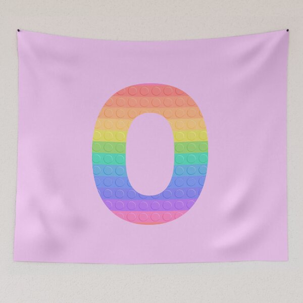 Item preview, Sensory Toy Style Rainbow Stripe - Capital Letter O - Initial O designed and sold by TheFlyingPug.