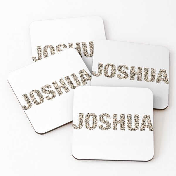 Item preview, Joshua name leopard pattern my name is Joshua gift birthday holiday anniversary Essential Inspiration Joy Mood Funny designed and sold by DesignByHeartUK.