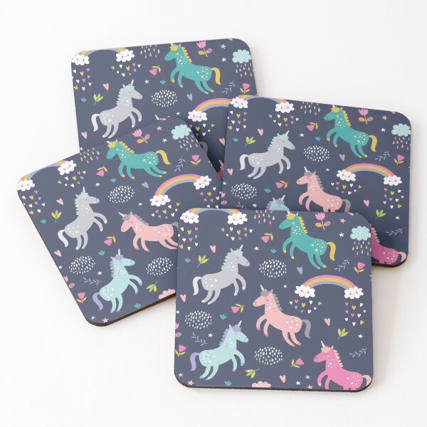 Item preview, Seamless with cute unicorns designed and sold by CatheriLove.