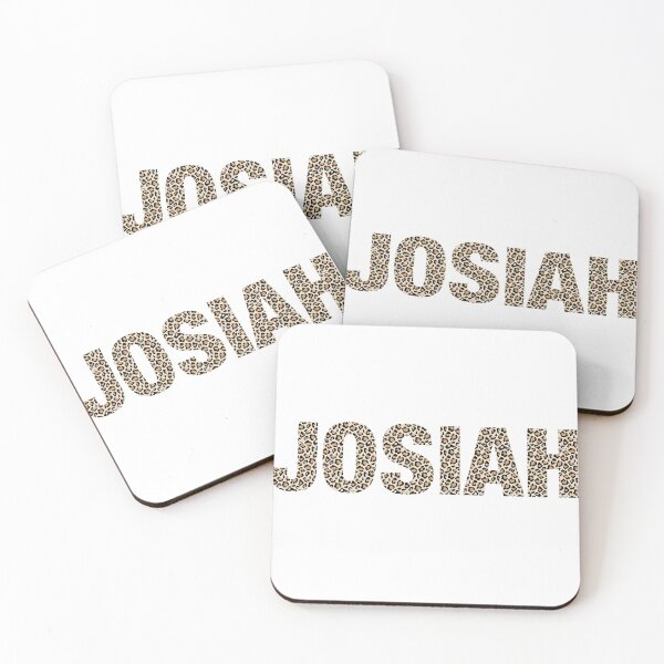Item preview, Josiah name leopard pattern my name is Josiah gift birthday holiday anniversary Essential Inspiration Joy Mood Funny designed and sold by DesignByHeartUK.