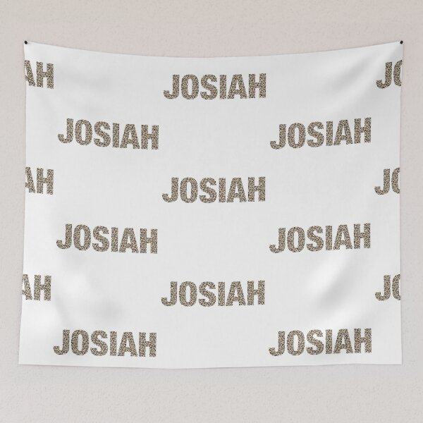 Item preview, Josiah name leopard pattern my name is Josiah gift birthday holiday anniversary Essential Inspiration Joy Mood Funny designed and sold by DesignByHeartUK.