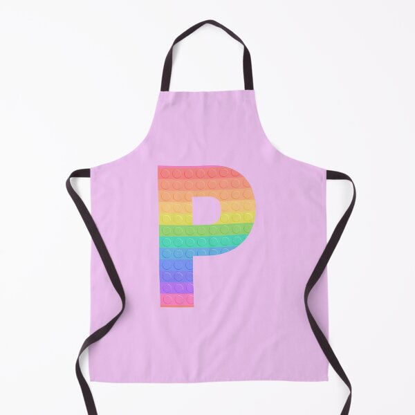 Item preview, Sensory Toy Style Rainbow Stripe - Capital Letter P - Initial P designed and sold by TheFlyingPug.