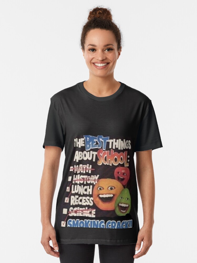 Annoying Orange Best Things About School Graphic T-Shirt for Sale