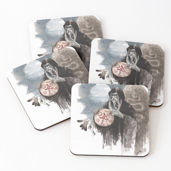 Item preview, Shaman Slavic Veles Print Shaman Wallpaper designed and sold by Mariusz Szmerdt.