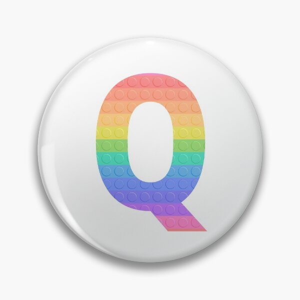 Item preview, Sensory Toy Style Rainbow Stripe - Capital Letter Q - Initial Q designed and sold by TheFlyingPug.
