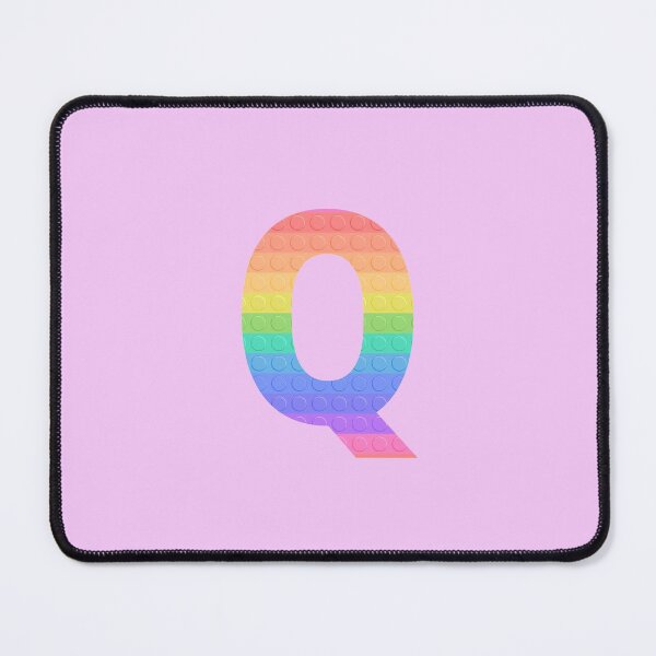 Item preview, Sensory Toy Style Rainbow Stripe - Capital Letter Q - Initial Q designed and sold by TheFlyingPug.