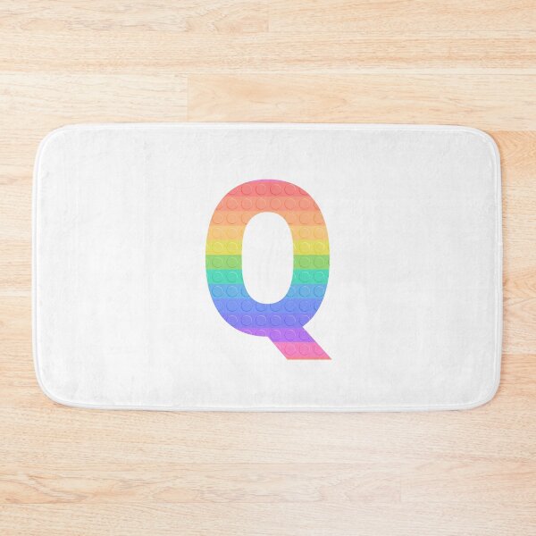 Item preview, Sensory Toy Style Rainbow Stripe - Capital Letter Q - Initial Q designed and sold by TheFlyingPug.
