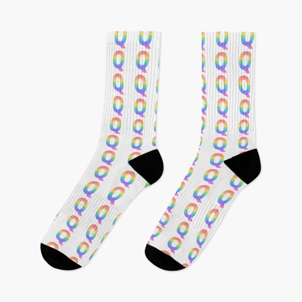Item preview, Sensory Toy Style Rainbow Stripe - Capital Letter Q - Initial Q designed and sold by TheFlyingPug.