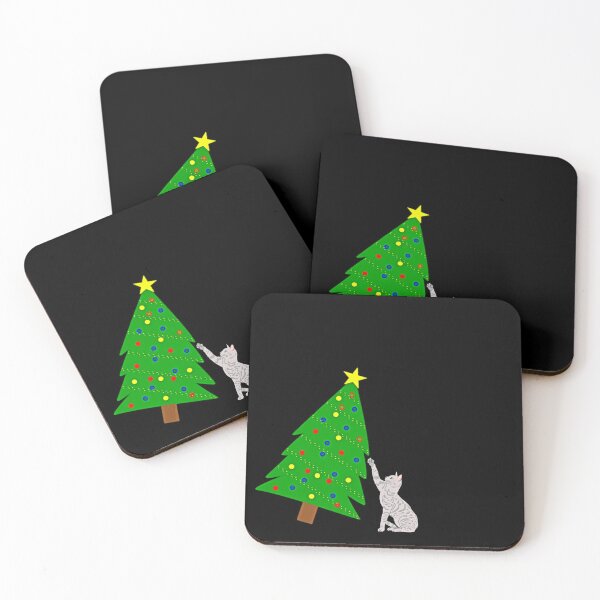 Item preview, Cat vs Christmas Tree designed and sold by clairemh1.