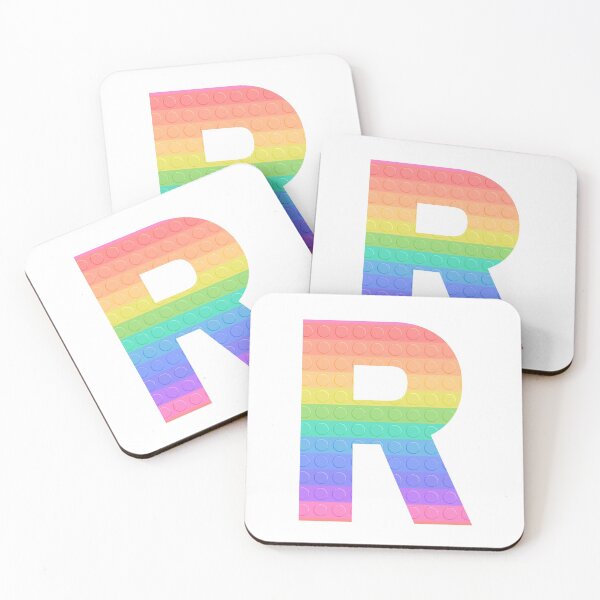 Item preview, Sensory Toy Style Rainbow Stripe - Capital Letter R - Initial R designed and sold by TheFlyingPug.