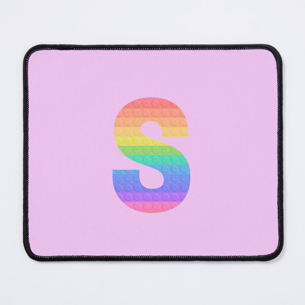 Item preview, Sensory Toy Style Rainbow Stripe - Capital Letter S - Initial S designed and sold by TheFlyingPug.