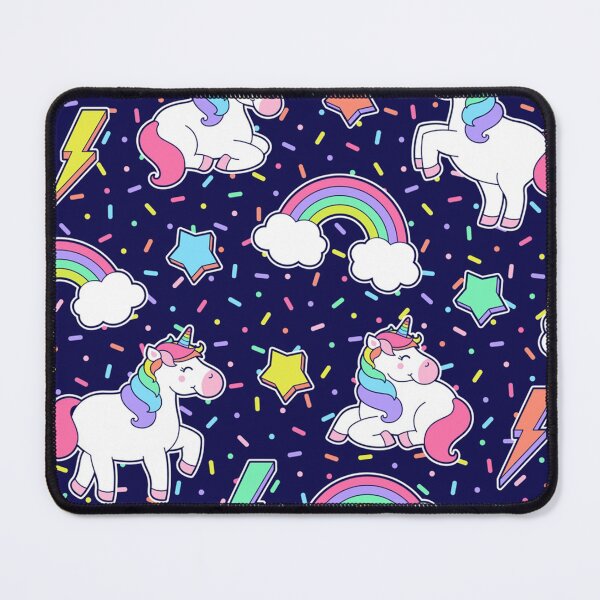 Item preview, Cute unicorn, rainbow, star, thunder seamless designed and sold by CatheriLove.