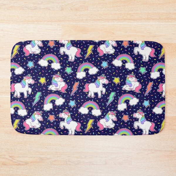 Item preview, Cute unicorn, rainbow, star, thunder seamless  designed and sold by CatheriLove.