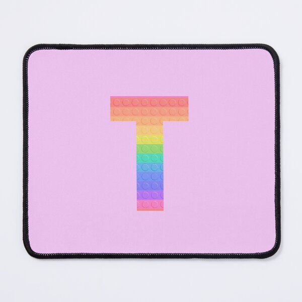 Item preview, Sensory Toy Style Rainbow Stripe - Capital Letter T - Initial T designed and sold by TheFlyingPug.
