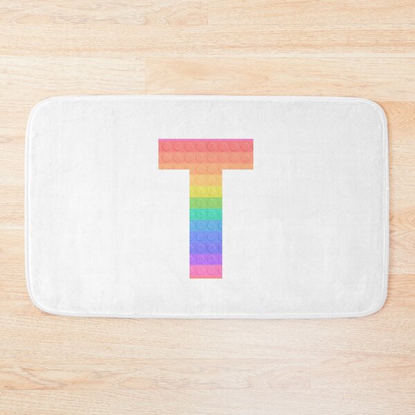 Item preview, Sensory Toy Style Rainbow Stripe - Capital Letter T - Initial T designed and sold by TheFlyingPug.