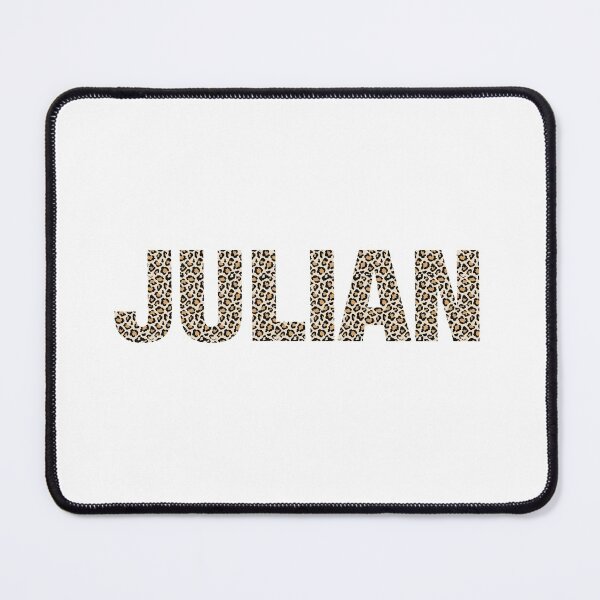 Item preview, Julian name leopard pattern my name is Julian gift birthday holiday anniversary Essential Inspiration Joy Mood Funny designed and sold by DesignByHeartUK.