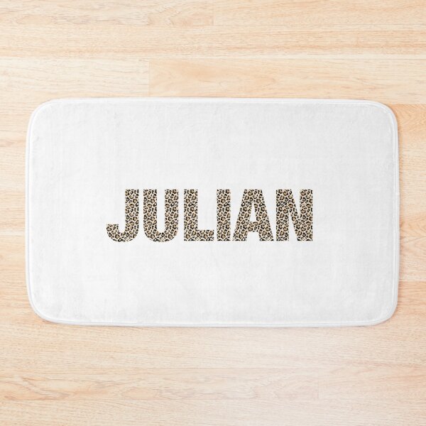 Item preview, Julian name leopard pattern my name is Julian gift birthday holiday anniversary Essential Inspiration Joy Mood Funny designed and sold by DesignByHeartUK.