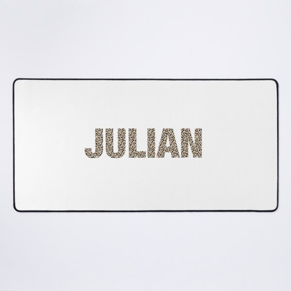 Item preview, Julian name leopard pattern my name is Julian gift birthday holiday anniversary Essential Inspiration Joy Mood Funny designed and sold by DesignByHeartUK.