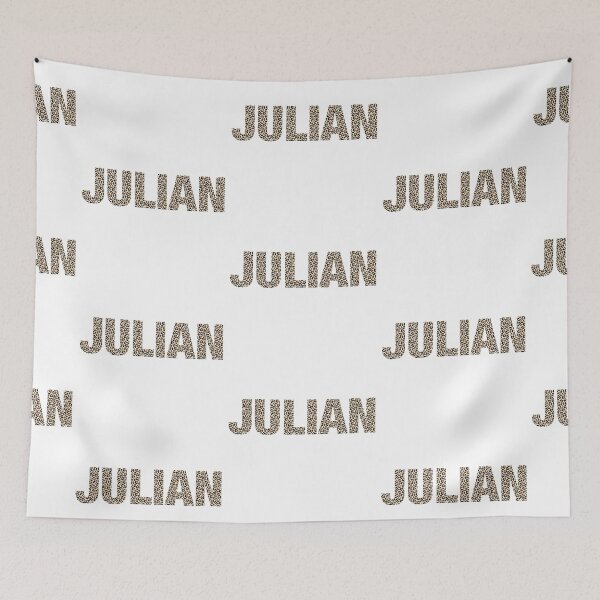 Item preview, Julian name leopard pattern my name is Julian gift birthday holiday anniversary Essential Inspiration Joy Mood Funny designed and sold by DesignByHeartUK.