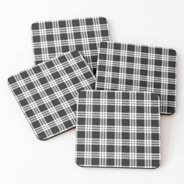 Item preview, MacFarlane Black and White Modern Tartan designed and sold by DiscoGypsyFish.