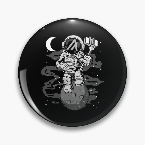 Artikelvorschau, Astronaut Selfie Algorand ALGO Coin To The Moon Crypto Token Cryptocurrency Blockchain Wallet entworfen und verkauft von AriellaGross.