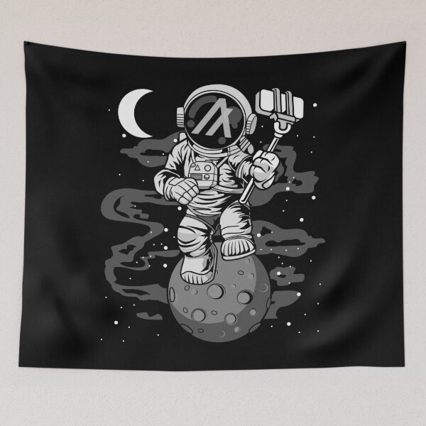 Item preview, Astronaut Selfie Algorand ALGO Coin To The Moon Crypto Token Cryptocurrency Blockchain Wallet designed and sold by AriellaGross.