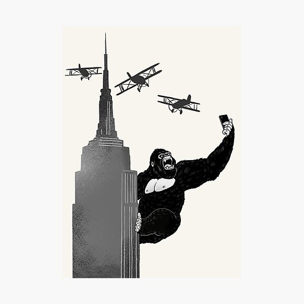 Item preview, Selfie King Kong designed and sold by bignosework.